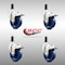 Service Caster 4 Inch 316SS Solid Poly Swivel 1 Inch Expanding Stem Caster Set Lock Brake SCC-SS316TTLEX20S414-SPUS-1-4 - alternate 3